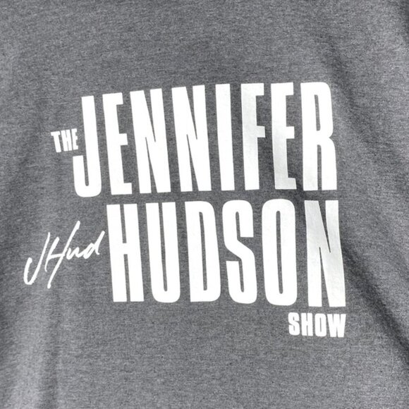 Gildan Grey The Jennifer Hudson Show Crew Neck T Shirt XL - Picture 3 of 15